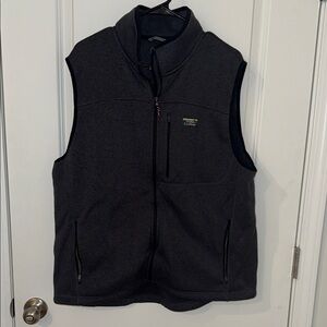 L.L. Bean Charcoal Gray Men's Fleece Zip Vest
